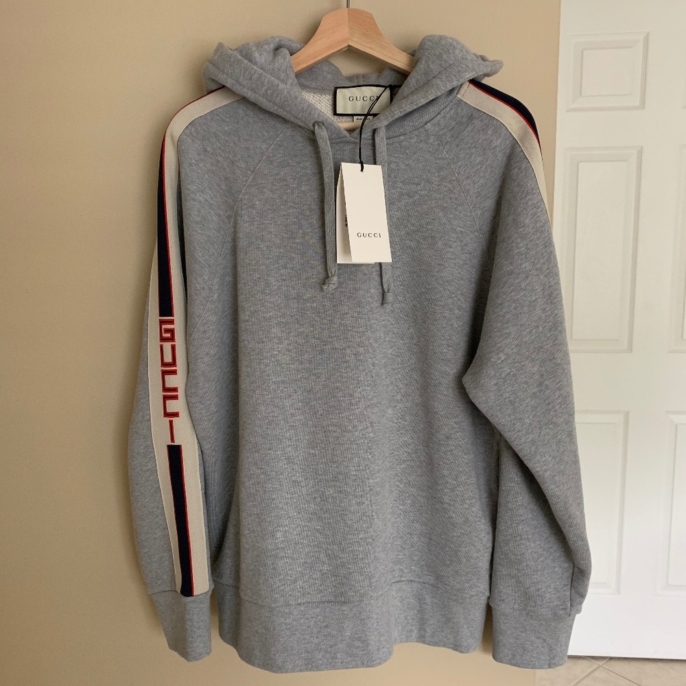 Gucci Oversized Cotton Jersey Hoodie